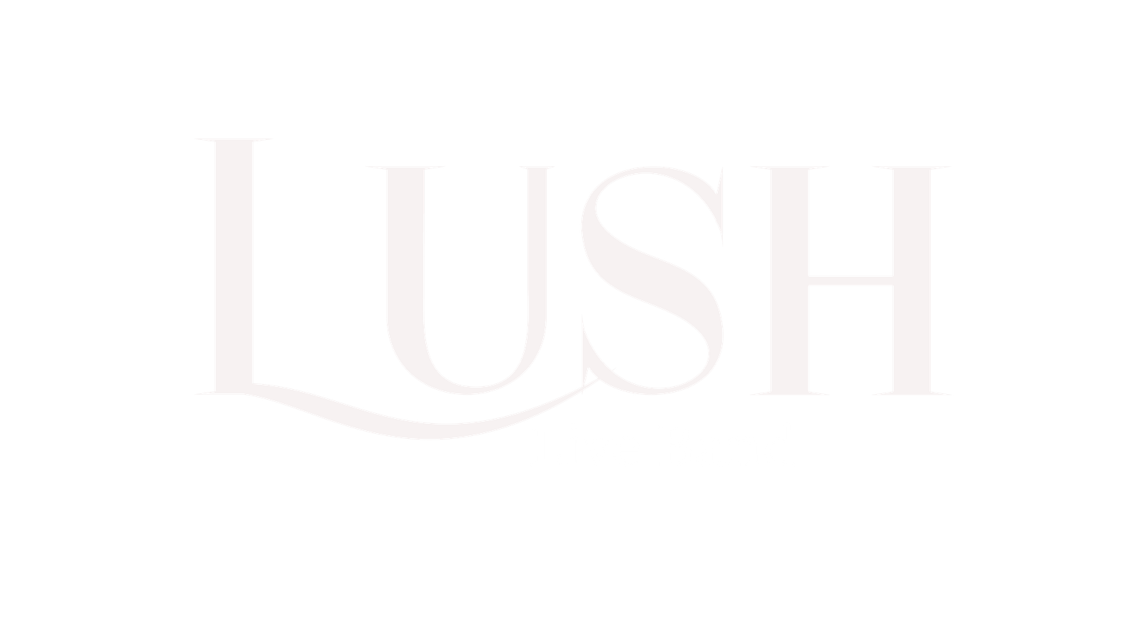 Logo lush blan